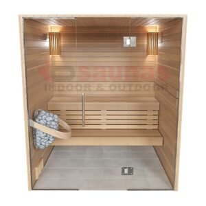 Premium grade Clear red western cedar walls, ceiling & benches.1×4 11/16 T&G cedar lining for walls & ceiling.2×4 cedar for benches.