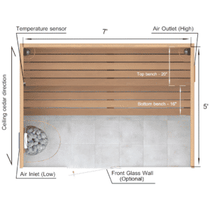 Straight Benches.2×4 Knotty Red Cedar