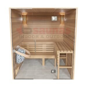 Premium grade Clear red western cedar walls, ceiling & benches.1×4 11/16 T&G cedar lining for walls & ceiling.2×4 cedar for benches.