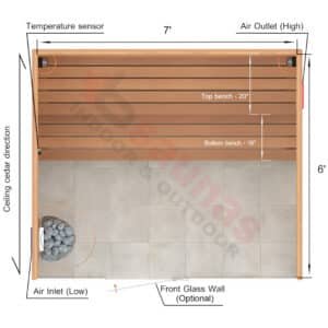 Straight Benches.2×4 Knotty Red Cedar
