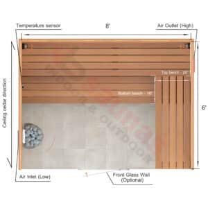 L-Shape Benches, 1 Top Bench.2×4 Knotty Red Cedar