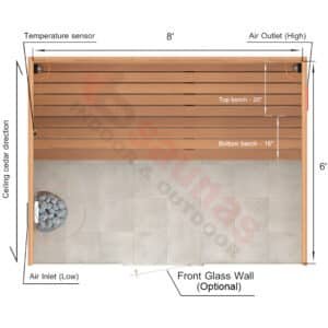 Straight Benches.2×4 Knotty Red Cedar