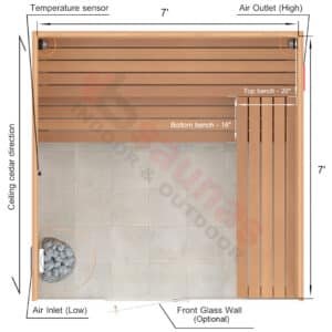 L-Shape Benches, 1 Top Bench.2×4 Knotty Red Cedar