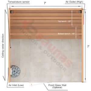 Straight Benches.2×4 Knotty Red Cedar