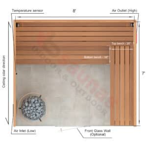 L-Shape Benches, 1 Top Bench.2×4 Knotty Red Cedar