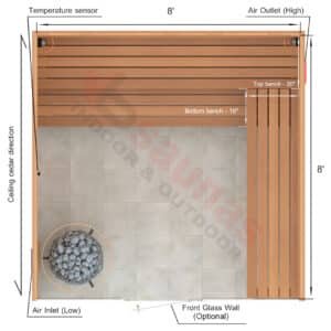 L-Shape Benches, 1 Top Bench.2×4 Knotty Red Cedar