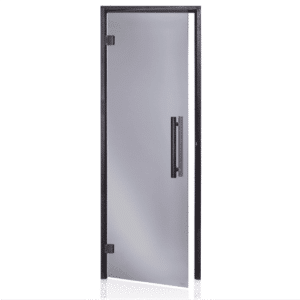 Alder Black Frame Door Black Glass690x1890mm(27 1/8″ x 74 3/8″)Left or Right Hand Opening