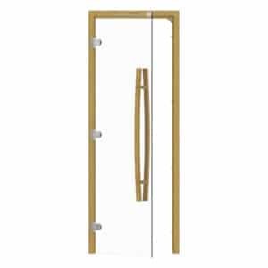 Cedar Frame DoorClear Glass690x1890mm(27 1/8″ X 74 3/8″)Left or Right Hand Opening