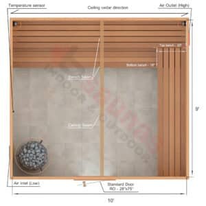 L-Shape Benches, 1 Top Bench.2×4 Knotty Red Cedar