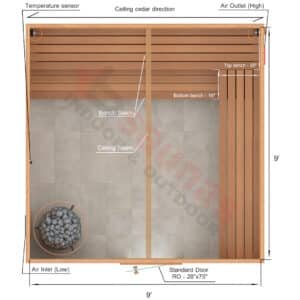 L-Shape Benches, 1 Top Bench.2×4 Knotty Red Cedar