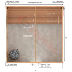 Straight Benches.2×4 Knotty Red Cedar