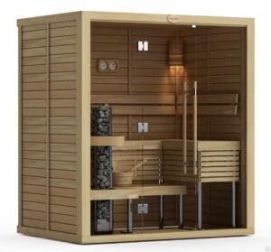 1420M Cedar Sauna Room, Front Glass