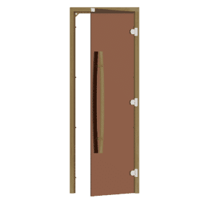 Homecraftheater Frameless Bronze Glass Door690x1890mm(27 1/8" x 74 3/8")Right Hand