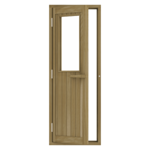 Homecraftheater Cedar Door With Glass Window700x2090mm(27 1/2" x 82 1/4″)Left Hand