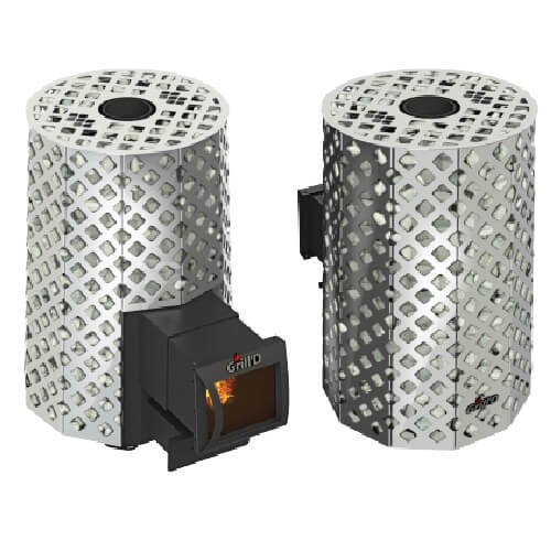 Grill'D Violet Steel Romb Long with Jade StonesWood-Burning Sauna Heater / Stove