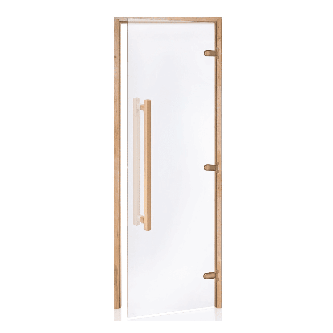 Alder Frame Door with Long HandleClear Glass690x2090mm(27 1/8" x 82 1/4")Right Hand Opening 1 Alder Frame Door with Long HandleClear Glass690x2090mm(27 1/8" x 82 1/4")Right Hand Opening