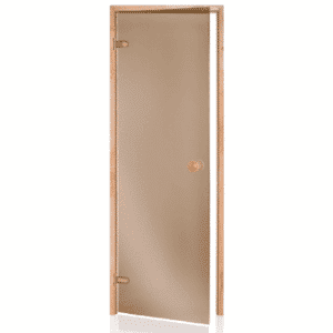 Alder Frame DoorBronze Glass690x2090mm(27 1/8" x 82 1/4")Left Hand Opening