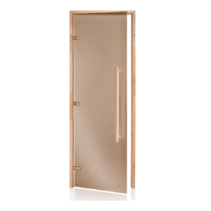 Alder Frame Door with Long HandleBronze Glass690x2090mm(27 1/8" x 82 1/4")Left Hand Opening