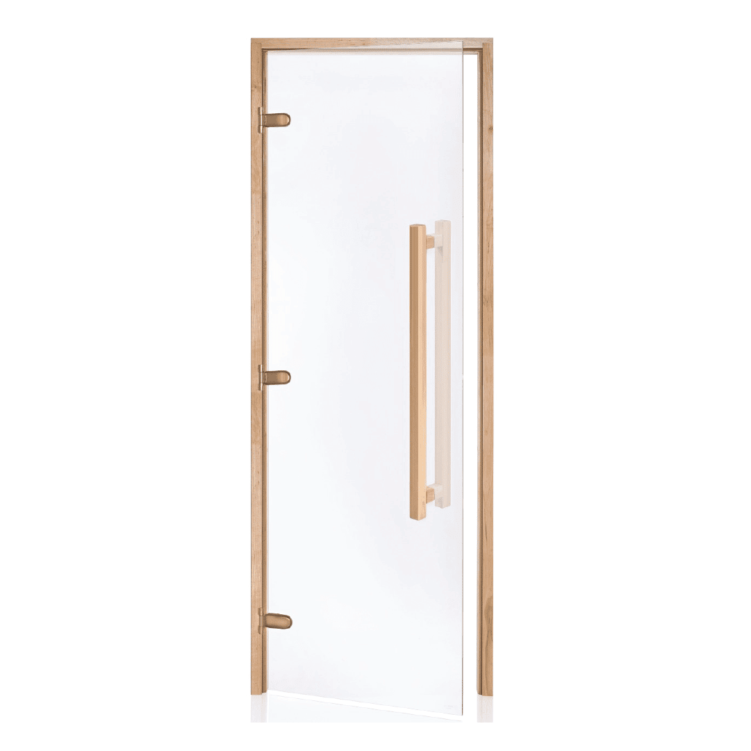 Alder Frame Door with Long Handle Clear Glass690x1890mm(27 1/8" x 74 3/8")Left Hand Opening 1 Alder Frame Door with Long Handle Clear Glass690x1890mm(27 1/8" x 74 3/8")Left Hand Opening