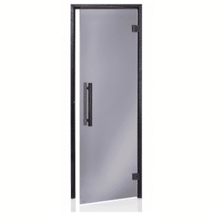 Alder Black Frame Door Black Glass690x1890mm(27 1/8" x 74 3/8")Right Hand Opening