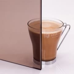 Sauna Glass Window, Bronze Tempered Glass8 mm (3/8")609mm x 1524mm (24" x 60")