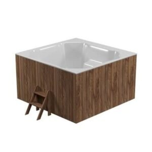 Square Polar Spa Wood Fired Hot Tub