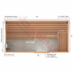 L-Shape Benches, 1 Top Bench.2×4 Knotty Red Cedar