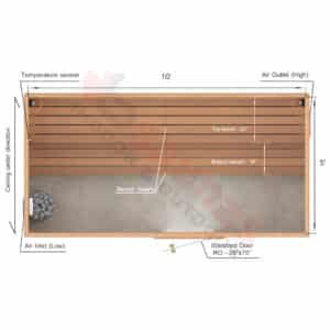 Straight Benches.2×4 Knotty Red Cedar