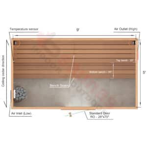 Straight Benches.2×4 Knotty Red Cedar
