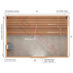 Straight Benches.2×4 Knotty Red Cedar