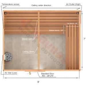 L-Shape Benches, 1 Top Bench.2×4 Knotty Red Cedar